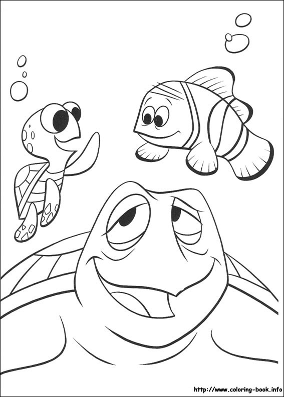 Finding Nemo coloring picture